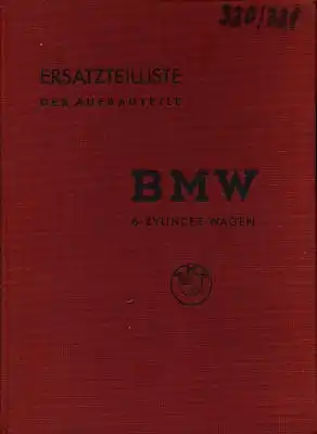 BMW 320 / 321 Ersatzteilliste ca. 1939