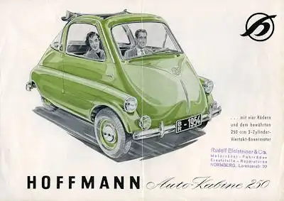 Hoffmann Auto-Kabine 250 Prospekt 1954