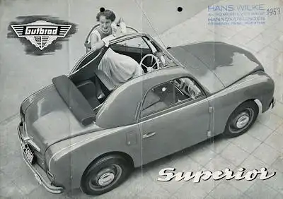 Gutbrod Superior / Superior Kombi Prospekt ca. 1953/54