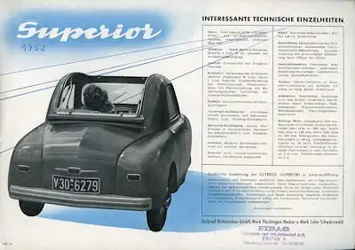 Gutbrod Superior Prospekt ca. 1952