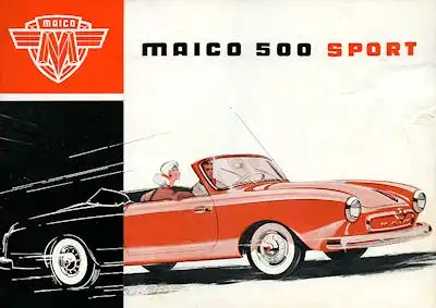 Maico 500 Sport Prospekt 1950er Jahre