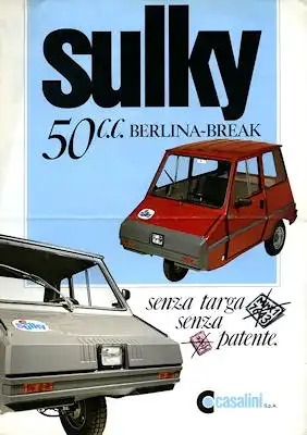 Sulky 50 c.c. Prospekt 1970er Jahre