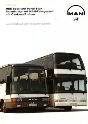 MAN Midi-Beta + Porto-Star Reisebusse Prospekt 1990