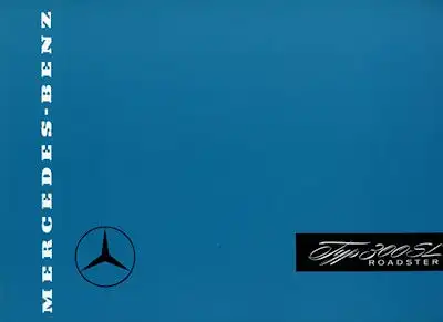 Mercedes-Benz 300 SL Roadster Prospekt 1957 REPRINT 1980er Jahre