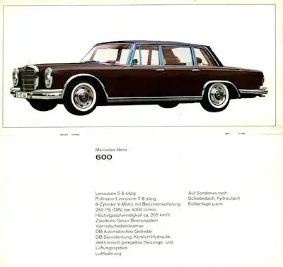 Mercedes-Benz Programm 9.1965
