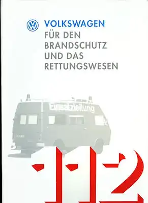 VW T 4 Mappe Brandschutz / Rettungswesen 1994