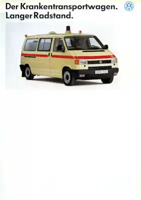 VW T 4 Mappe Brandschutz / Rettungswesen 1994