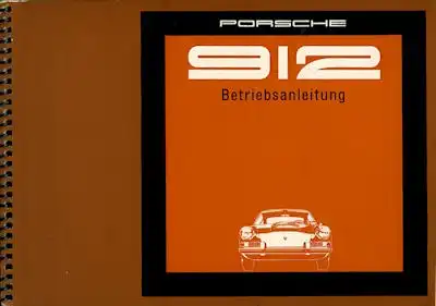 Porsche 912 Bedienungsanleitung 8.1968
