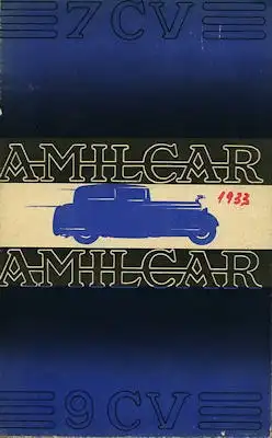 Amilcar Programm 1933 f