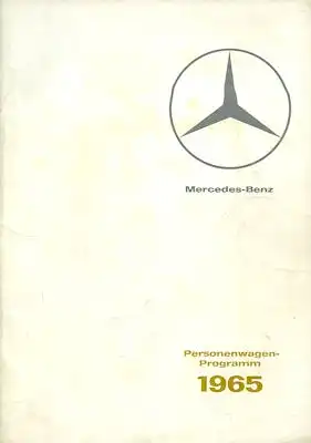 Mercedes-Benz Programm 1965