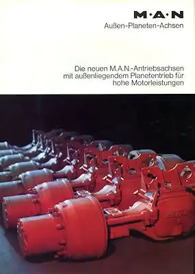 MAN Außen-Planeten-Achsen Prospekt 1980er Jahre