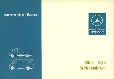 Mercedes-Benz 207 307 D Bedienungsanleitung 1981