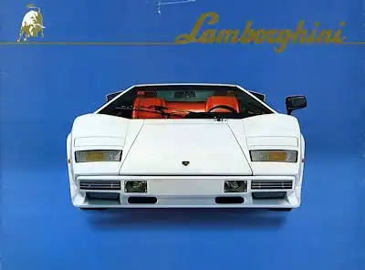 Lamborghini Countach LP 500 Prospekt 1980er Jahre