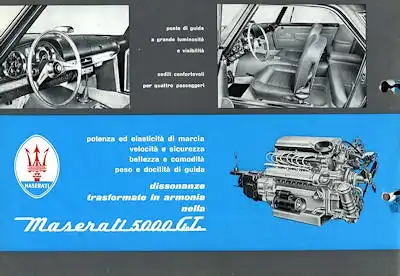 Maserati 5000 GT Prospekt ca. 1961
