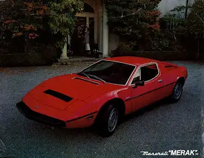 Maserati Merak SS Prospekt 1970er Jahre