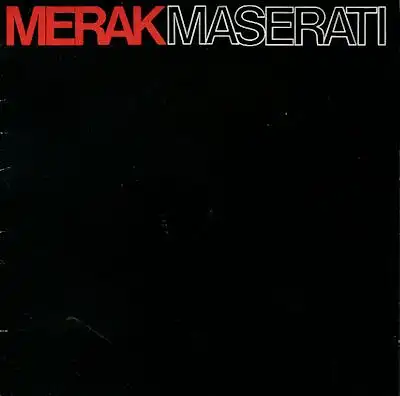Maserati Merak Prospekt 9.1972