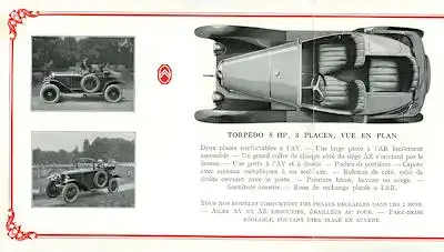 Citroen 5 PS Prospekt ca. 1924 f