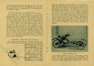 Dixi 3/15 PS Prospekt 1920er Jahre