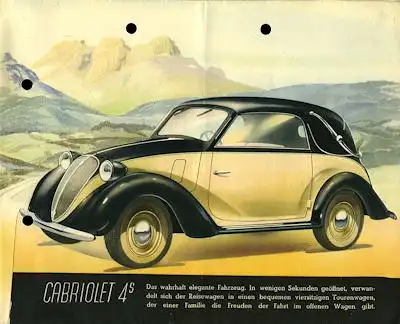 NSU-Fiat 1100 Prospekt 1937