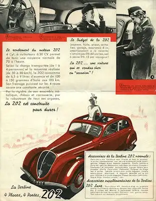 Peugeot 202 Prospekt 1938 f