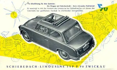 Trabant P 70 Programm 1956