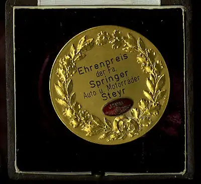 Plakette Ehrenpreis der Fa. Springer 1950er Jahre
