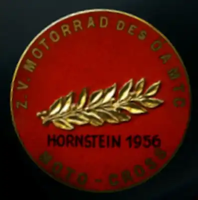 Plakette Moto Cross Hornstein 1956