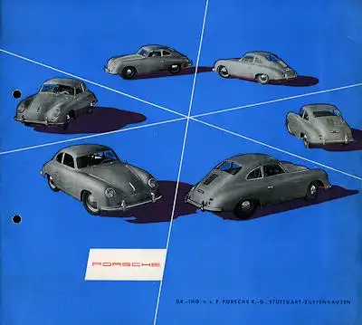 Porsche 356 Prospekt 10.1954