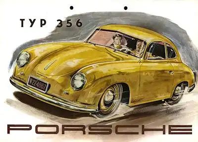 Posche 356 Prospekt ca. 1952 e