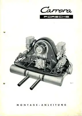 Porsche 356 Motor Typ 1500 GS Montage-Anleitung 10.1956