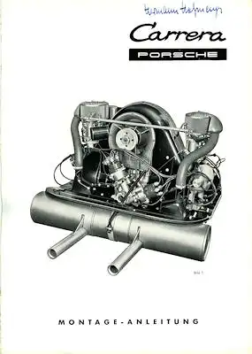 Porsche 356 Motor Typ 1600 GS Montage-Anleitung 2.1959