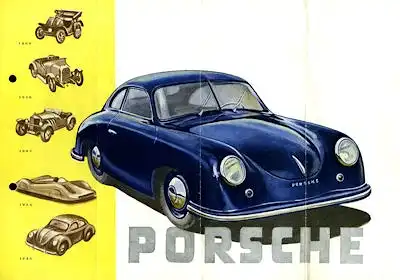 Posche 356 Prospekt ca. 1951