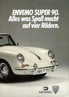 Envemo Replika-Porsche 356 C Super 90 Prospekt 1980er Jahre