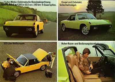 Porsche 914 Prospekt 1974