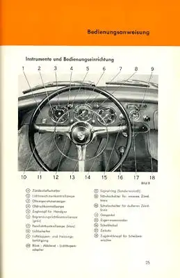 Porsche 356 B Carrera Bedienungsanleitung 1963