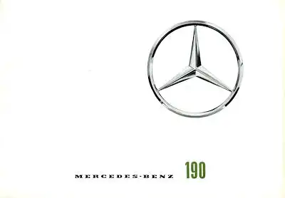 Mercedes-Benz 190 Prospekt 2.1964 e
