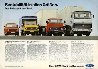 Ford Lkw Programm ca. 1980
