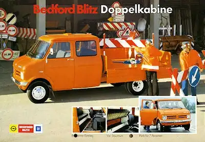 Opel Bedford Blitz Doppelkabine Prospekt 6.1976