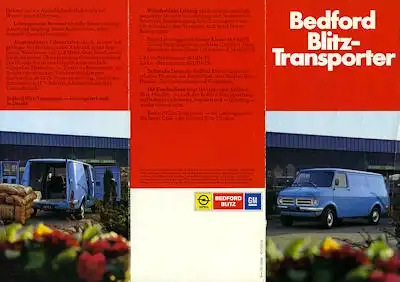 Opel Bedford Blitz Prospekt 1973