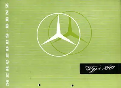 Mercedes-Benz 180 Prospekt ca. 1956 e
