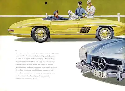 Mercedes-Benz 300 SL Roadster Prospekt 1958