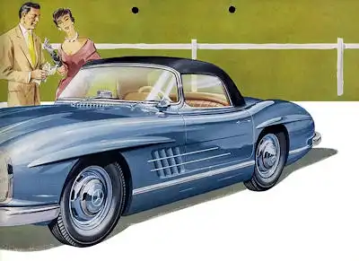 Mercedes-Benz 300 SL Roadster Prospekt 1958