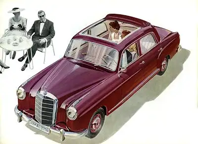 Mercedes-Benz 219 Prospekt ca. 1957