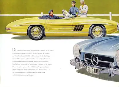 Mercedes-Benz 300 SL Roadster Prospekt 1958