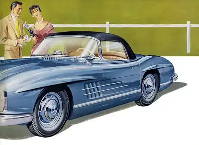 Mercedes-Benz 300 SL Roadster Prospekt 1958