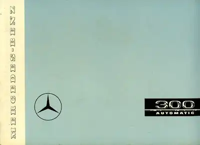 Mercedes-Benz 300 Automatic Prospekt 1958