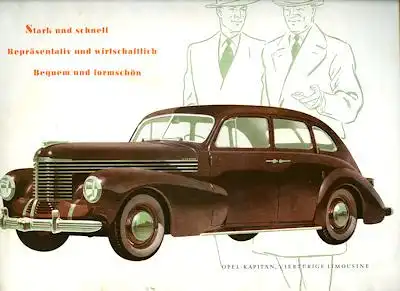 Opel Kapitän Prospekt 1950