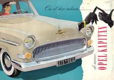 Opel Kapitän Prospekt 1956 nl