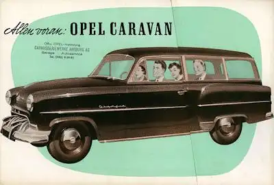 Opel Olympia Rekord Caravan Prospekt 1953