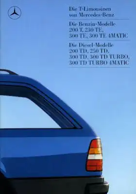 Mercedes-Benz 200T- 300 TD 4Matic Prospekt 1987